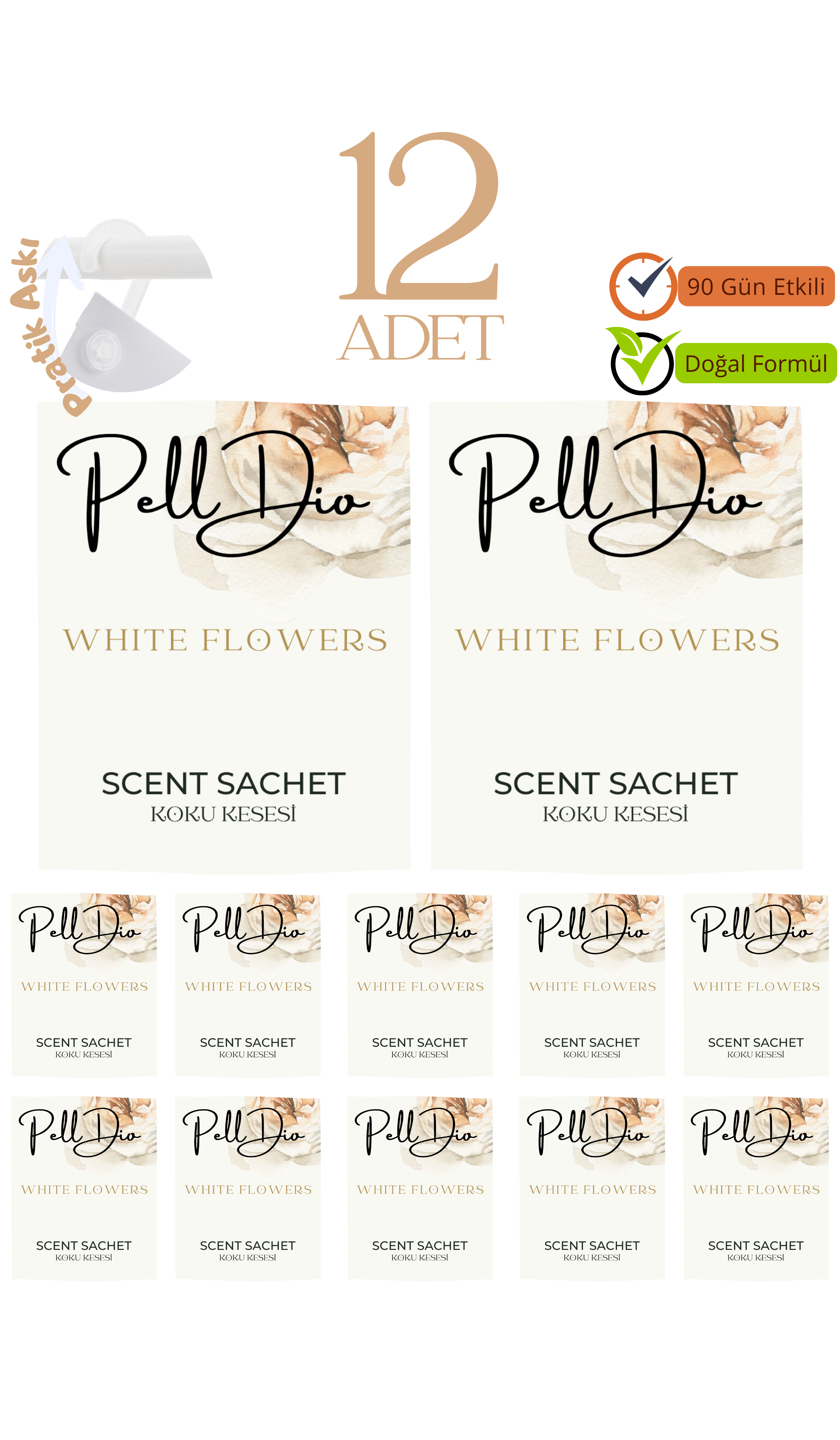 White Flowers Koku Kesesi
