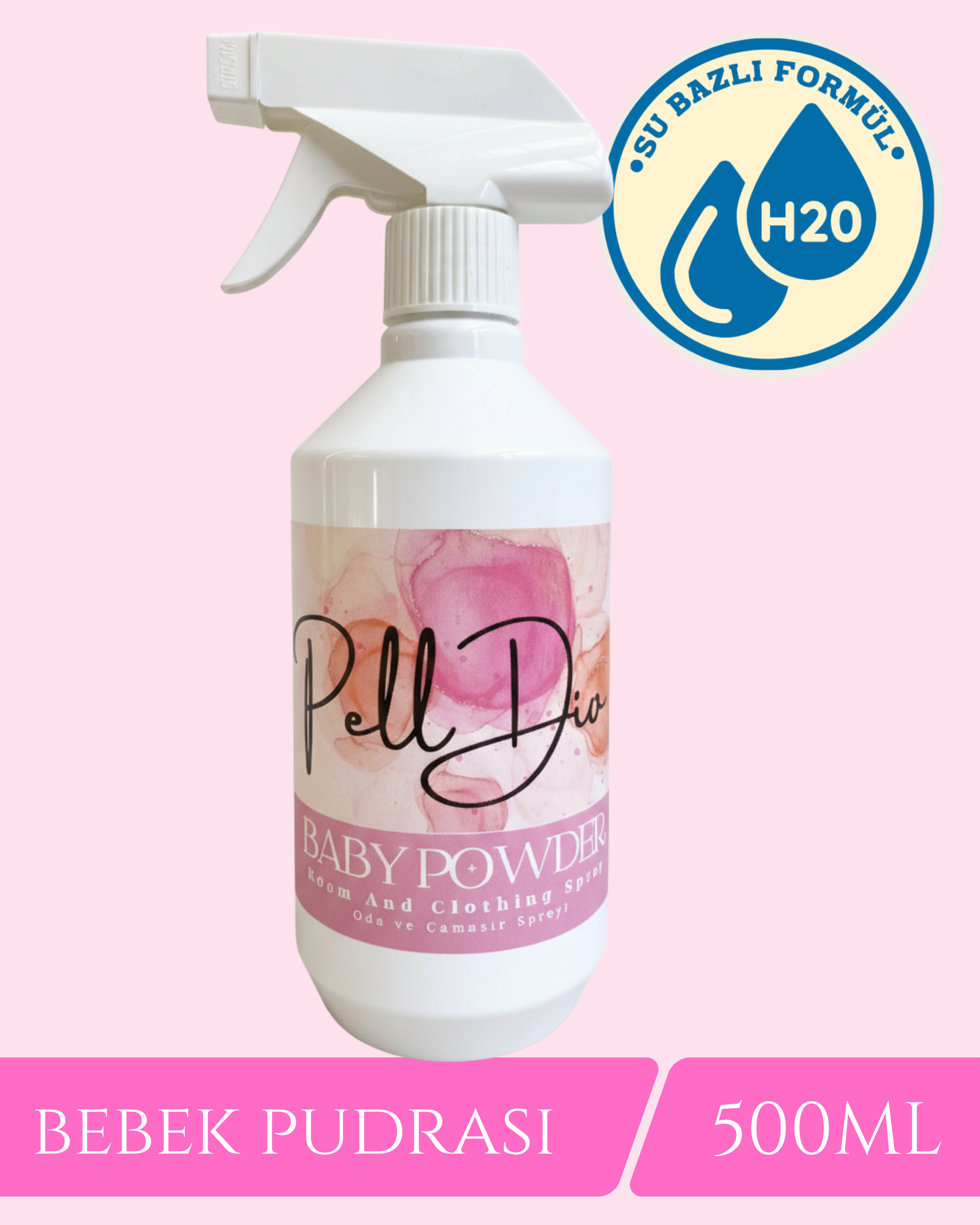 Baby Powder Su Bazlı Oda ve Çamaşır Spreyi 500ml