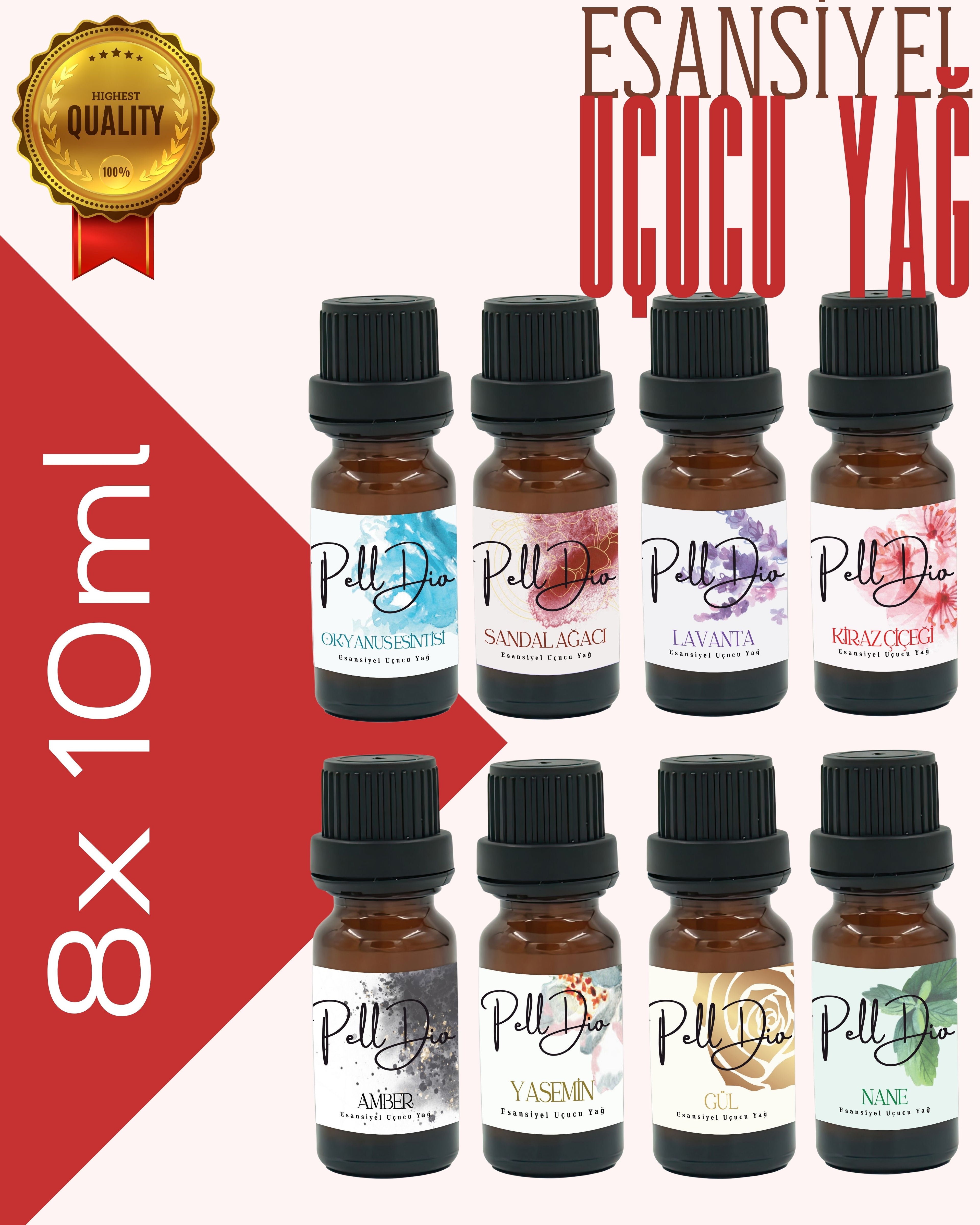 Karışık Esansiyel Uçucu Koku Yağı Difüzör Esansı Buhurdanlık Yağı Aromaterapi Yağı 10ml