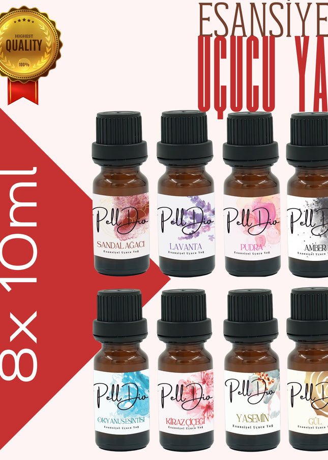 Karışık Esansiyel Uçucu Koku Yağı Difüzör Esansı Buhurdanlık Yağı Aromaterapi Yağı 10ml