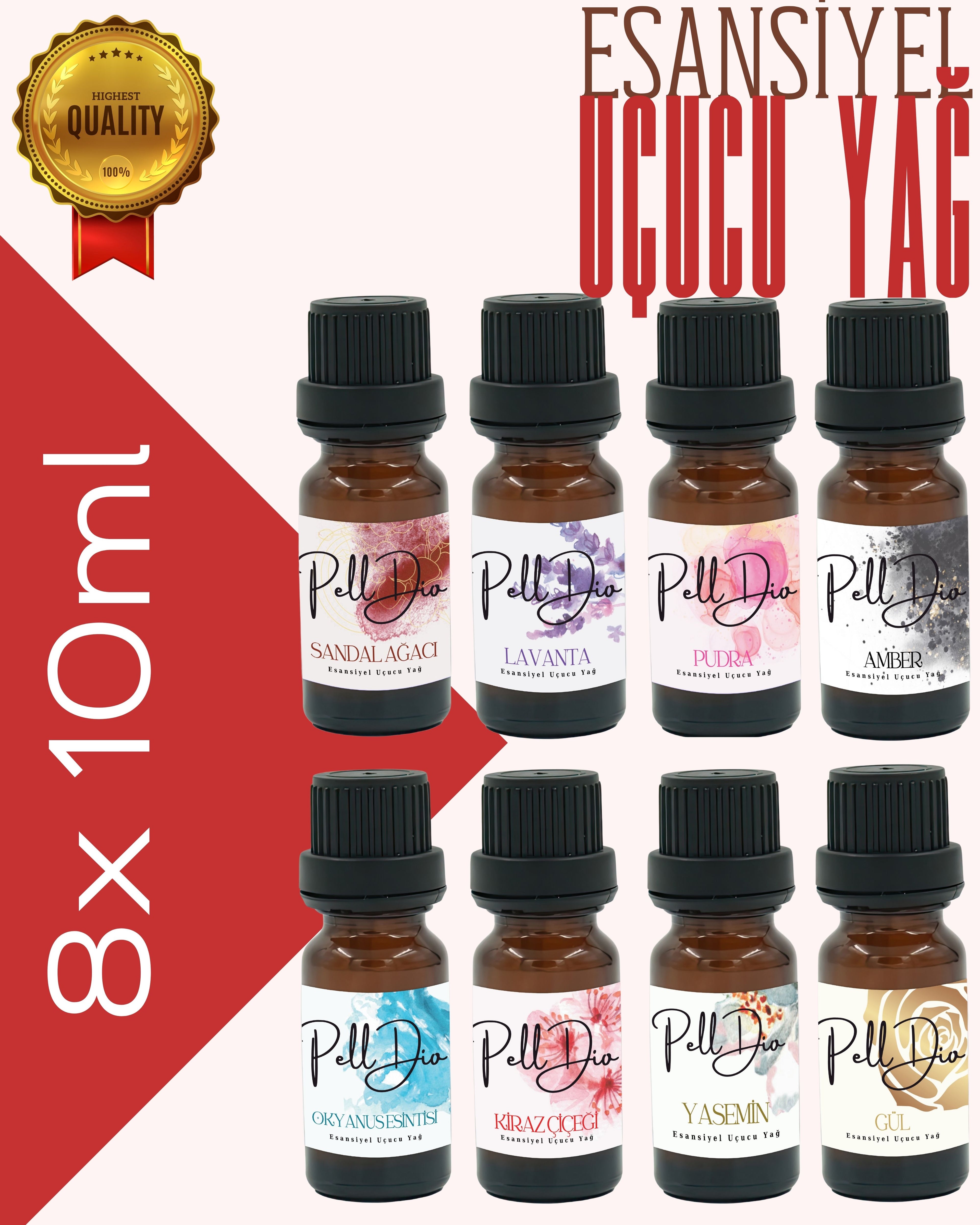 Karışık Esansiyel Uçucu Koku Yağı Difüzör Esansı Buhurdanlık Yağı Aromaterapi Yağı 10ml