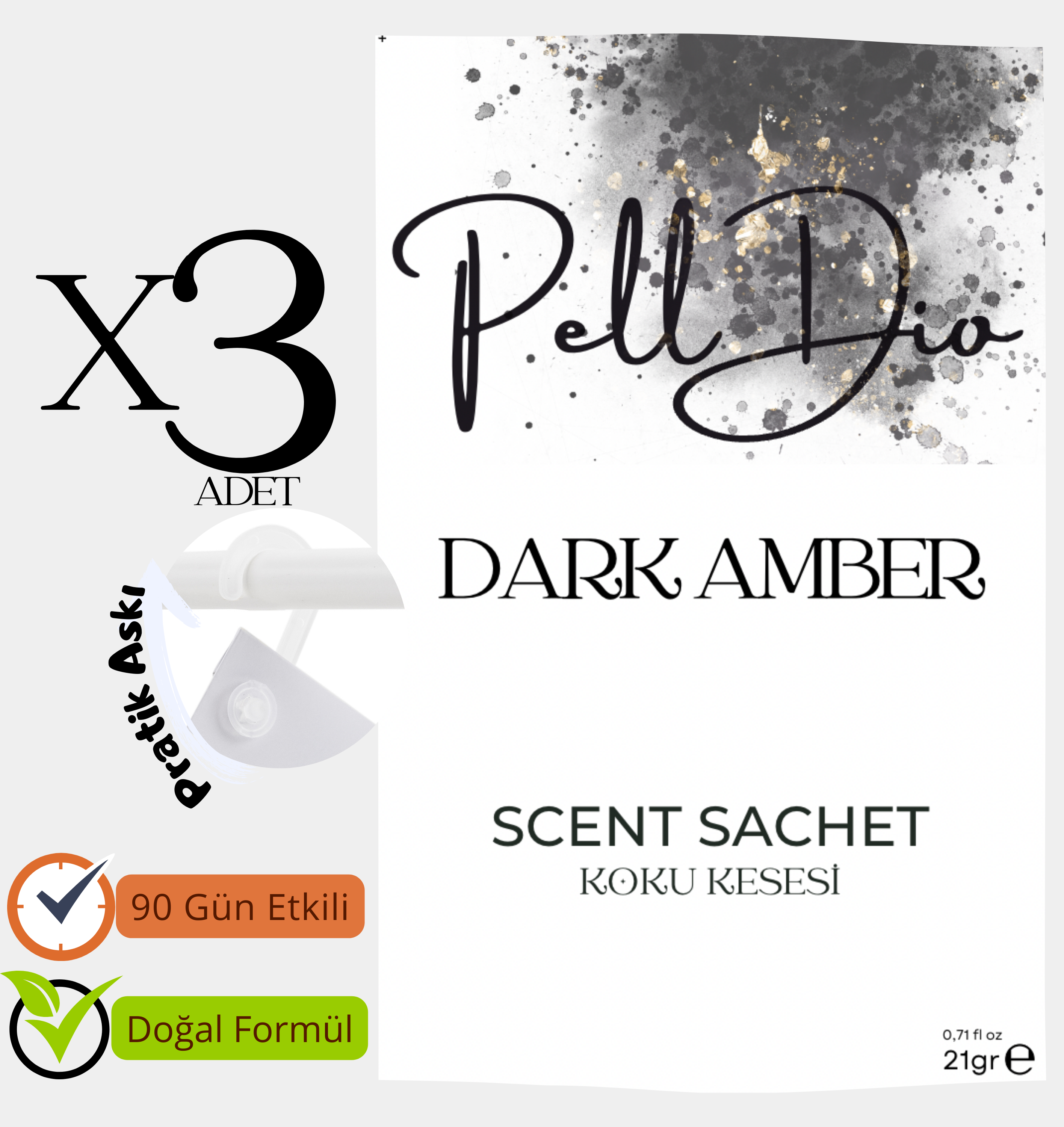 Dark Amber Koku Kesesi