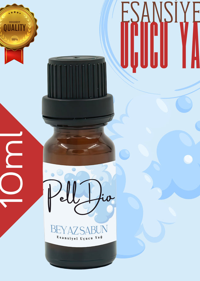 White Soap Esansiyel Uçucu Koku Yağı Difüzör Esansı Buhurdanlık Yağı Aromaterapi Yağı 10ml