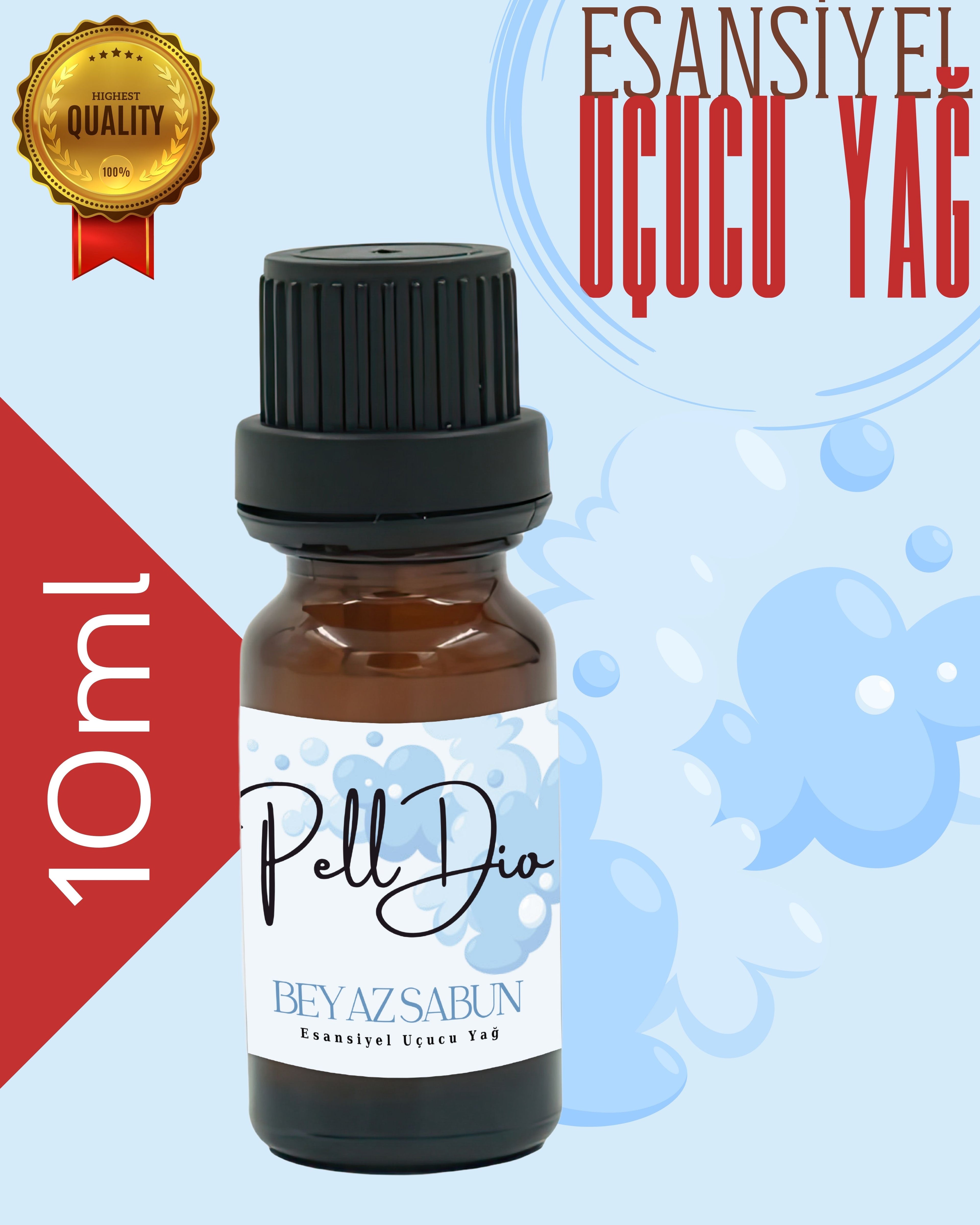 White Soap Esansiyel Uçucu Koku Yağı Difüzör Esansı Buhurdanlık Yağı Aromaterapi Yağı 10ml