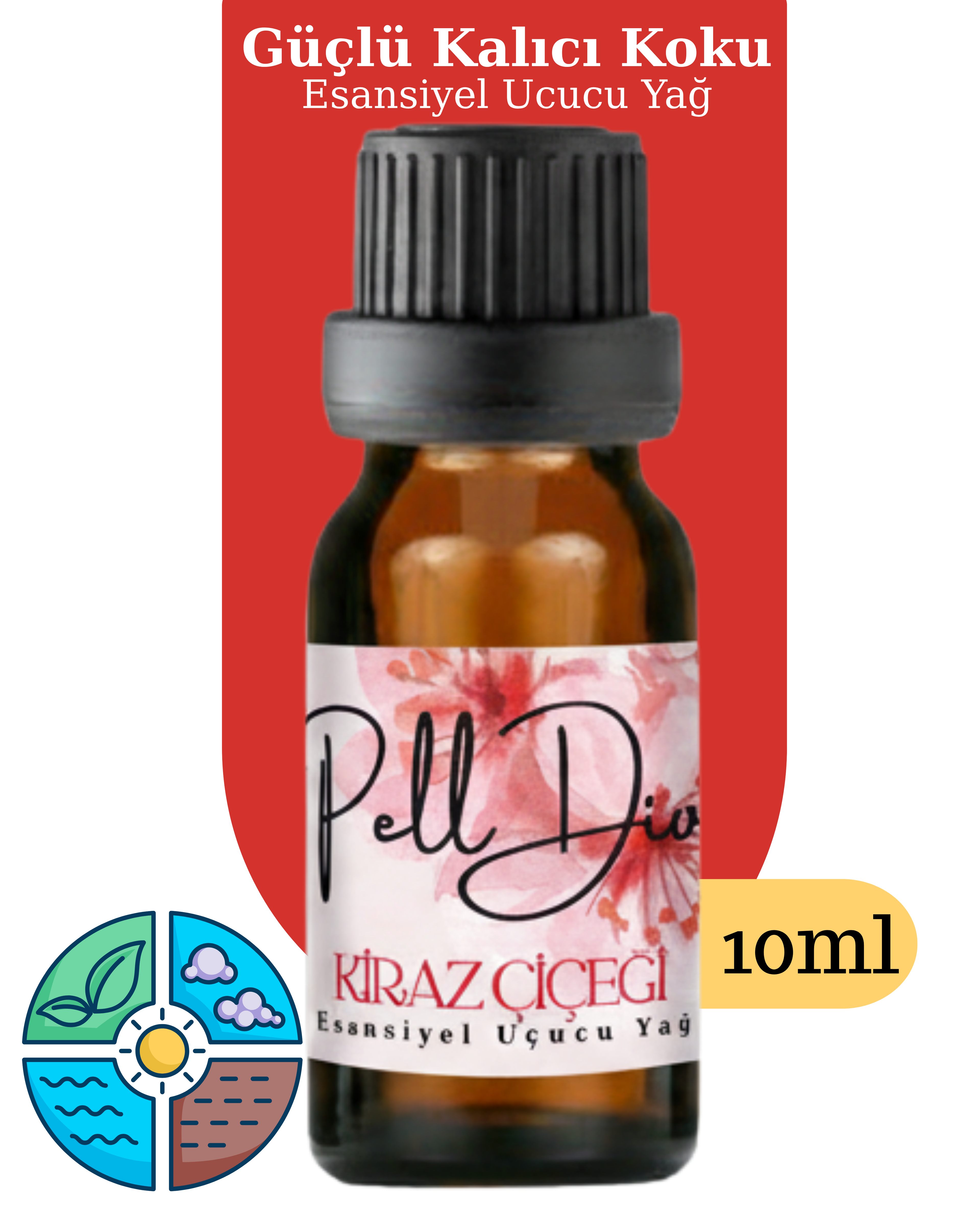 Cherry Blossom Esansiyel Uçucu Koku Yağı Difüzör Esansı Buhurdanlık Yağı Aromaterapi Yağı 10ml