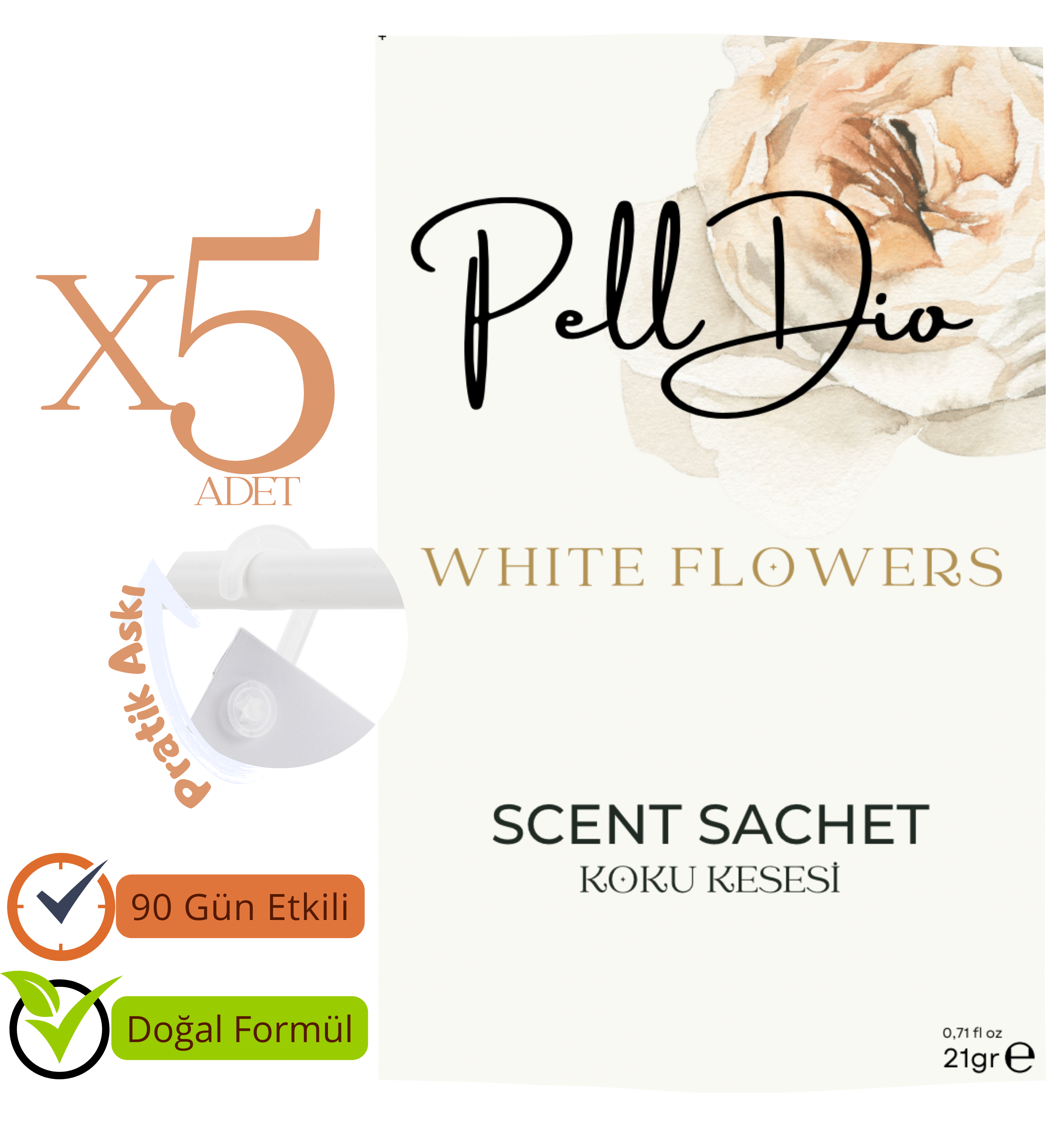 White Flowers Koku Kesesi