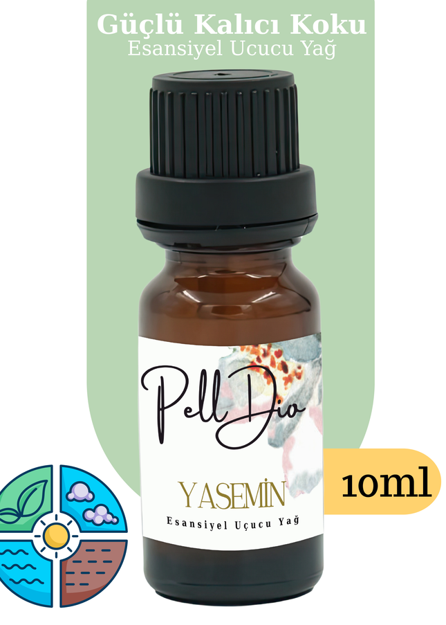 Jasmine Esansiyel Uçucu Koku Yağı Difüzör Esansı Buhurdanlık Yağı Aromaterapi Yağı 10ml