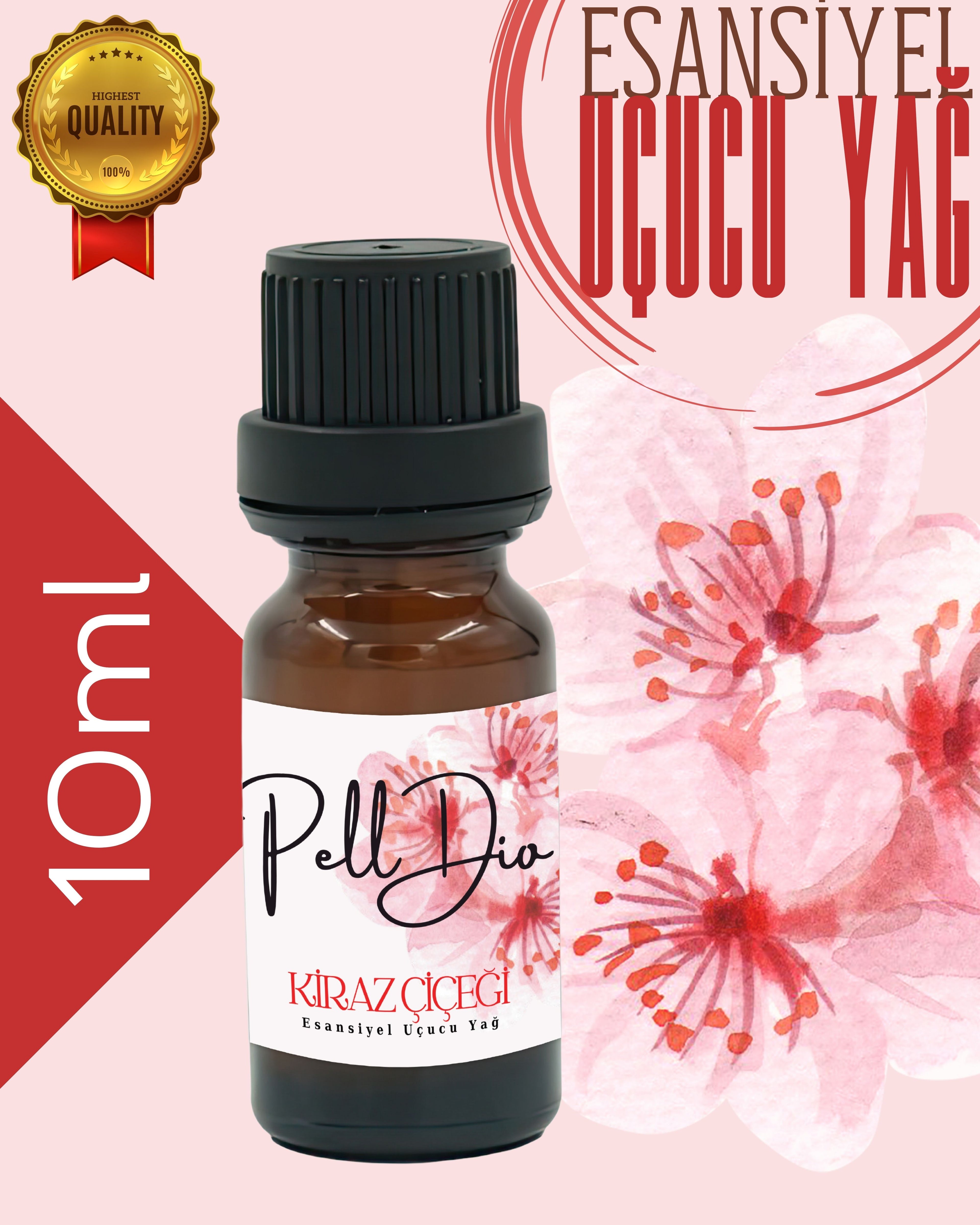 Cherry Blossom Esansiyel Uçucu Koku Yağı Difüzör Esansı Buhurdanlık Yağı Aromaterapi Yağı 10ml