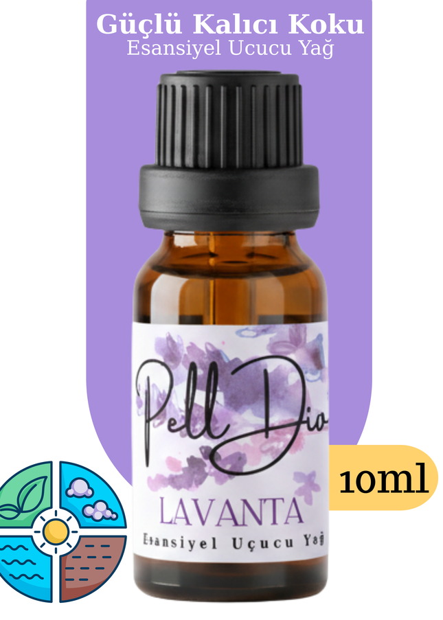 Lavender Esansiyel Uçucu Koku Yağı Difüzör Esansı Buhurdanlık Yağı Aromaterapi Yağı 10ml