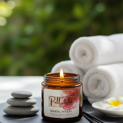 Sandal Ağacı Kokulu Mum 100g