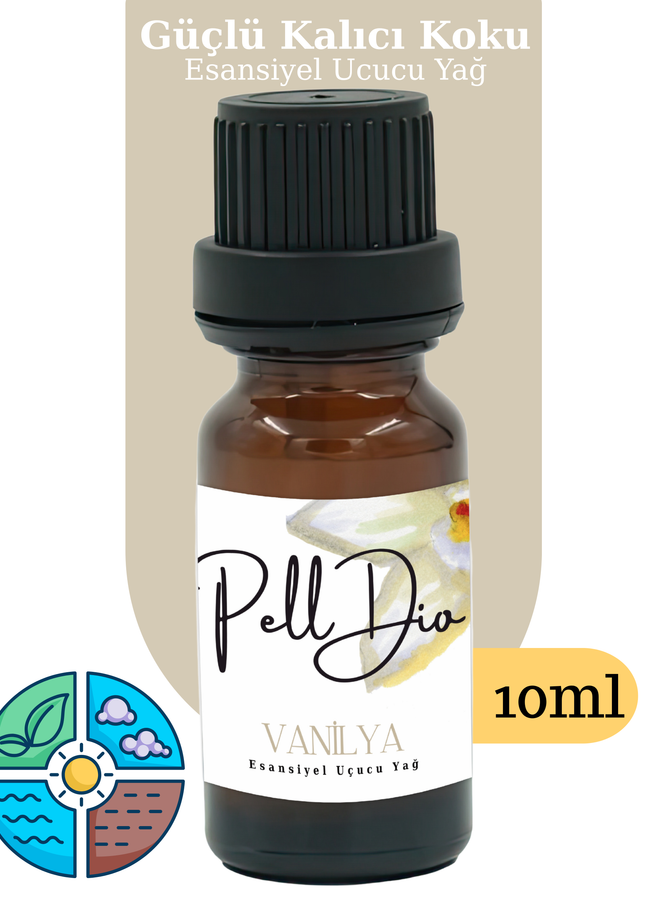 Vanilla Esansiyel Uçucu Koku Yağı Difüzör Esansı Buhurdanlık Yağı Aromaterapi Yağı 10ml