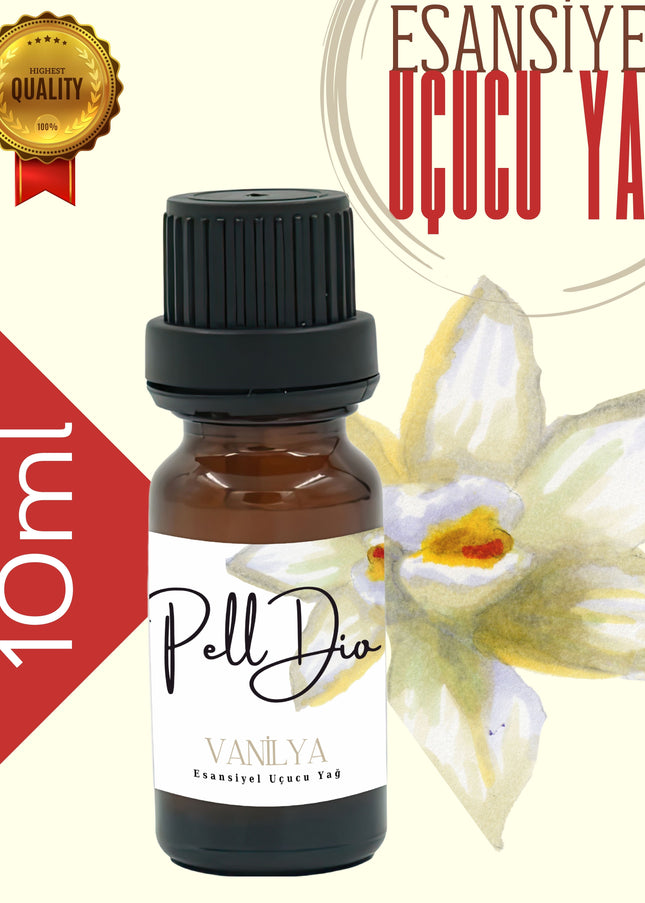 Vanilla Esansiyel Uçucu Koku Yağı Difüzör Esansı Buhurdanlık Yağı Aromaterapi Yağı 10ml