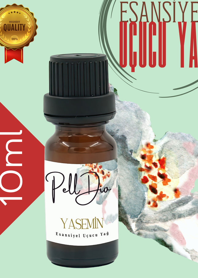 Jasmine Esansiyel Uçucu Koku Yağı Difüzör Esansı Buhurdanlık Yağı Aromaterapi Yağı 10ml